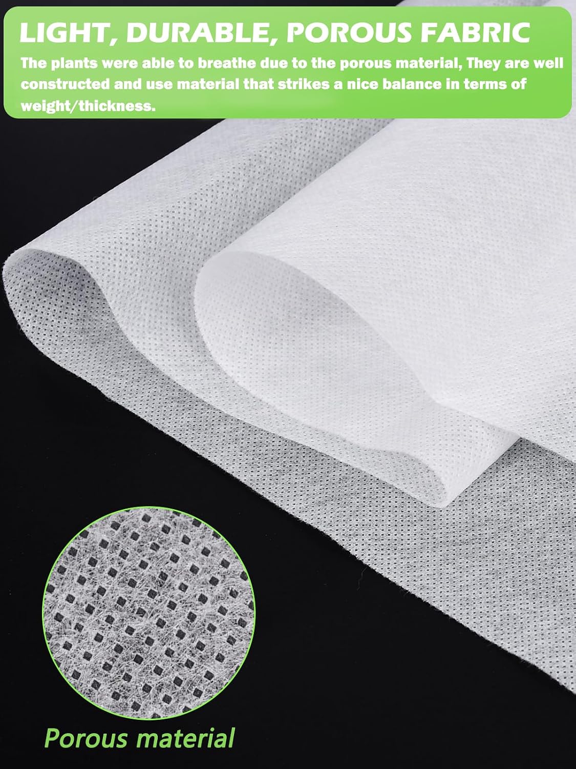 Thicker Plant Covers Freeze Protection 1.77 oz/yd², 10ft x 33ft Reusable