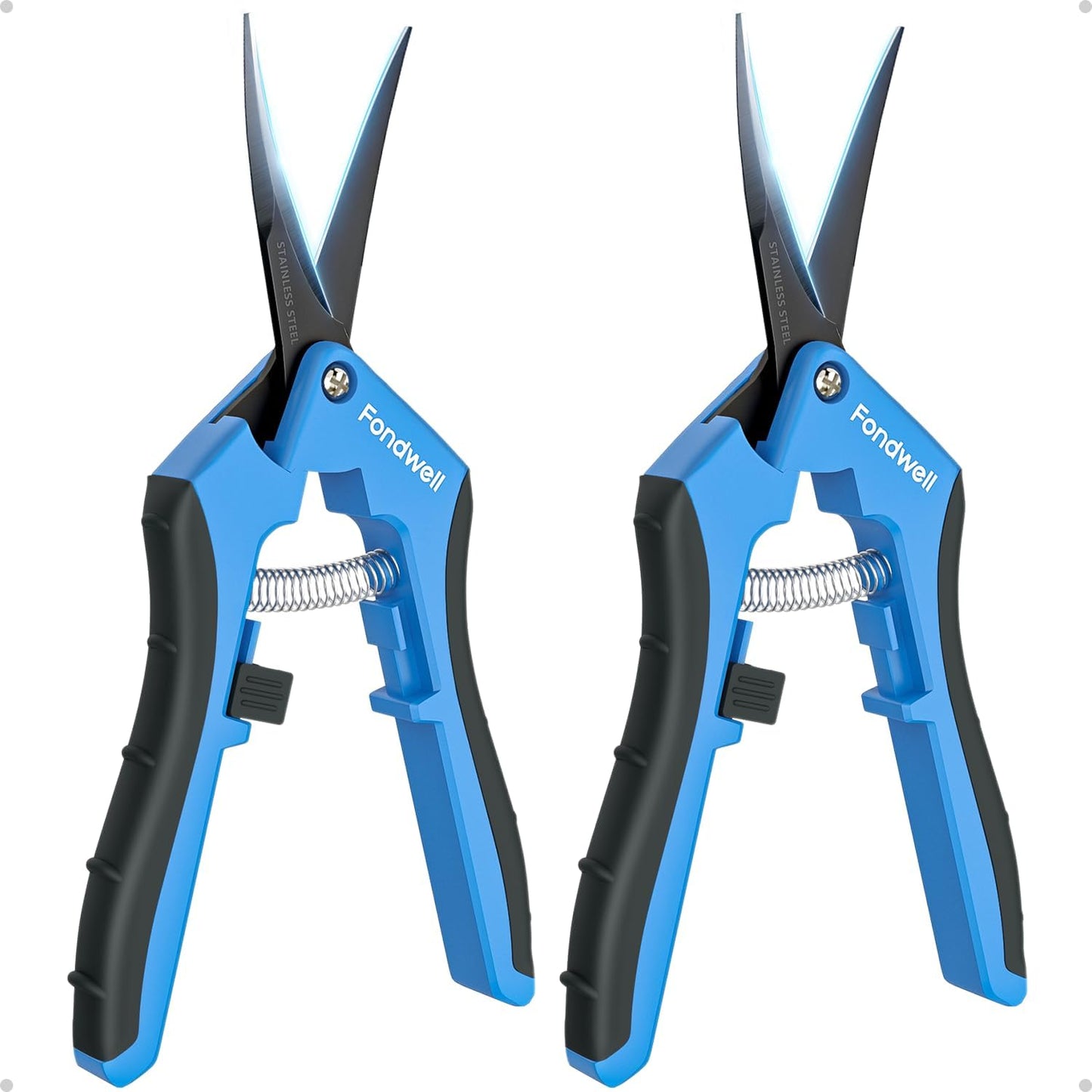 6.5" Precision Pruning Shears for Gardening Bud Trimming Scissors