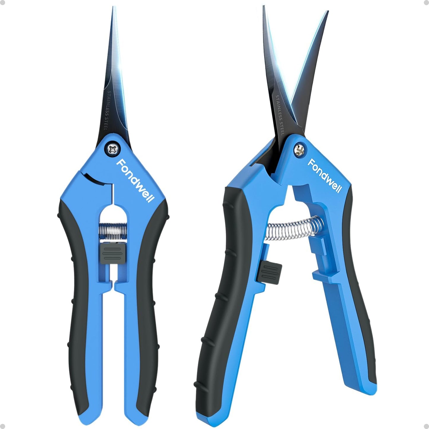 6.5" Precision Pruning Shears for Gardening Bud Trimming Scissors