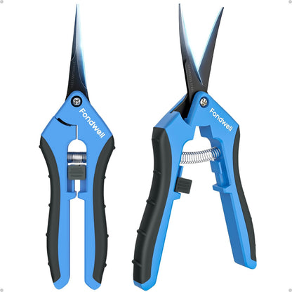 6.5" Precision Pruning Shears for Gardening Bud Trimming Scissors