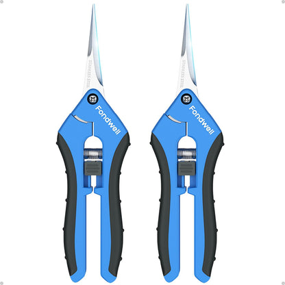 6.5" Precision Pruning Shears for Gardening Bud Trimming Scissors