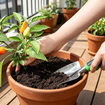Stainless Steel Garden Tool Set，3 Pieces, Including Hand Shovel & Transplant Shovel & Hand Rake with Non-Slip Soft Ergonomic Handle (Green).