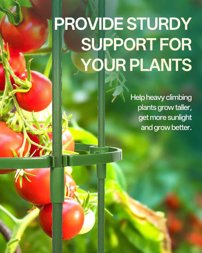 3 Pack Tomato Cage, Up to 47 Inch Adjustable Square Tomato Cages for Pots