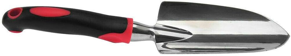 Garden Tool Set, 3 Piece Cast-Aluminum Heavy Duty Gardening Kit Includes Hand Trowel, Transplant Trowel and Cultivator Hand Rake with Soft Rubberized Non-Slip Ergonomic Handle, Garden Gifts