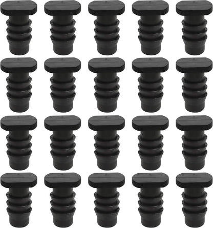 20pcs Soaker Hose End Cap, 3/8 Inch (9.525mm) Plug Fittings for Drip Irrigation Agricultural Water Sealing Garden System Bore Capillary Line Goof, Tubing Connector Closure Fits 8.5-10mm Inner Pipe