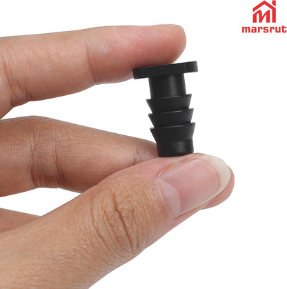 20pcs Soaker Hose End Cap, 3/8 Inch (9.525mm) Plug Fittings for Drip Irrigation Agricultural Water Sealing Garden System Bore Capillary Line Goof, Tubing Connector Closure Fits 8.5-10mm Inner Pipe