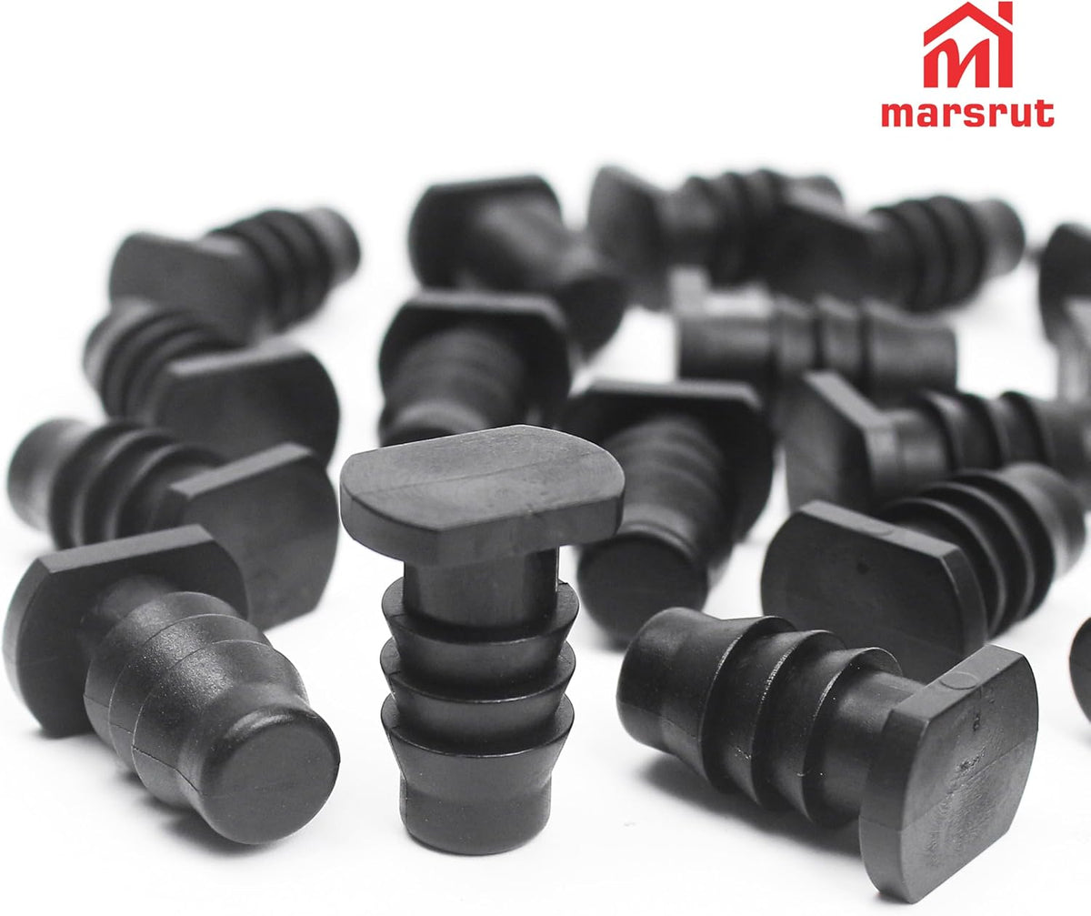 20pcs Soaker Hose End Cap, 3/8 Inch (9.525mm) Plug Fittings for Drip Irrigation Agricultural Water Sealing Garden System Bore Capillary Line Goof, Tubing Connector Closure Fits 8.5-10mm Inner Pipe