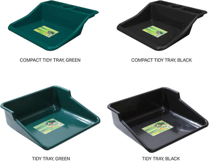 Garden Tidy Tray – Green, 24.5" L x 22" W x 8" H – Sturdy One-Piece Potting Tray, Indoor/Outdoor Gardening, Recycled Plastic, Lightweight, Versatile Use