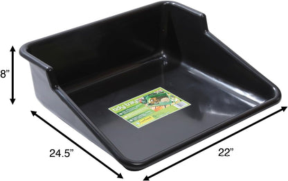 Garden Tidy Tray – Green, 24.5" L x 22" W x 8" H – Sturdy One-Piece Potting Tray, Indoor/Outdoor Gardening, Recycled Plastic, Lightweight, Versatile Use