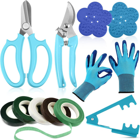 Gardening Gifts for Women, Floral Arrangement Kit,Blue