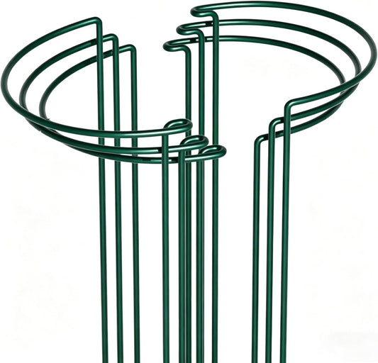 6 Pack Peony Cages and Supports, 10" (W) x 24"(H) Plant Support, Rust-Proof Metal Plant Support Stakes for Outdoor&Indoor Plants