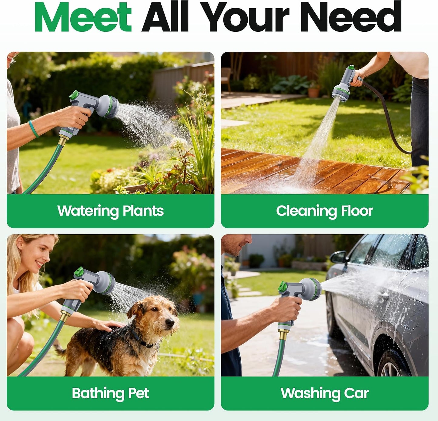 Garden Retractable Hose Reel, 1/2 Inch x 100 ft Wall Mounted Garden Hose Reel with Any Length Lock, Upgraded Slow Return System and 180°Swivel Bracket