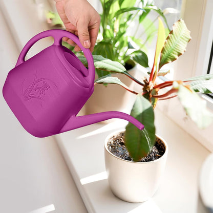 Hand Watering Can - for Home Plant Garden - 1/2 Gallon - Blue