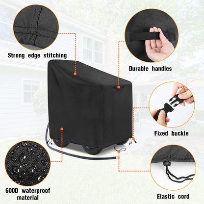 Outdoor Garden Hose Reel Cart Cover Waterproof-37.8x23.6x36in