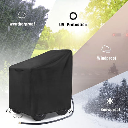 Outdoor Garden Hose Reel Cart Cover Waterproof-37.8x23.6x36in