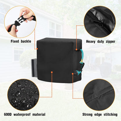 Outdoor Garden Hose Reel Cart Cover Waterproof-37.8x23.6x36in