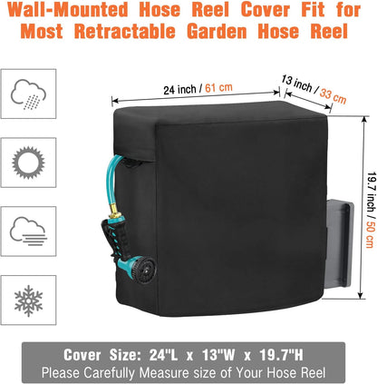 Outdoor Garden Hose Reel Cart Cover Waterproof-37.8x23.6x36in