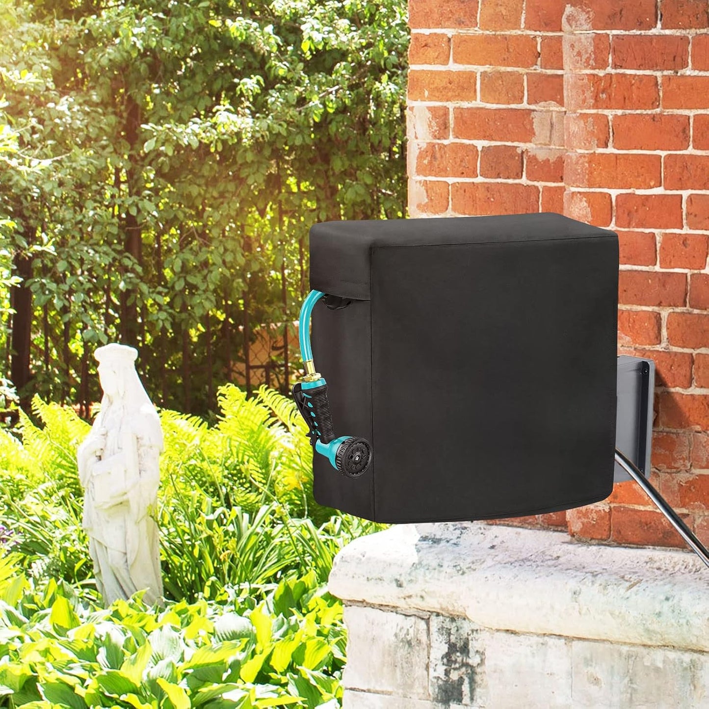 Outdoor Garden Hose Reel Cart Cover Waterproof-37.8x23.6x36in