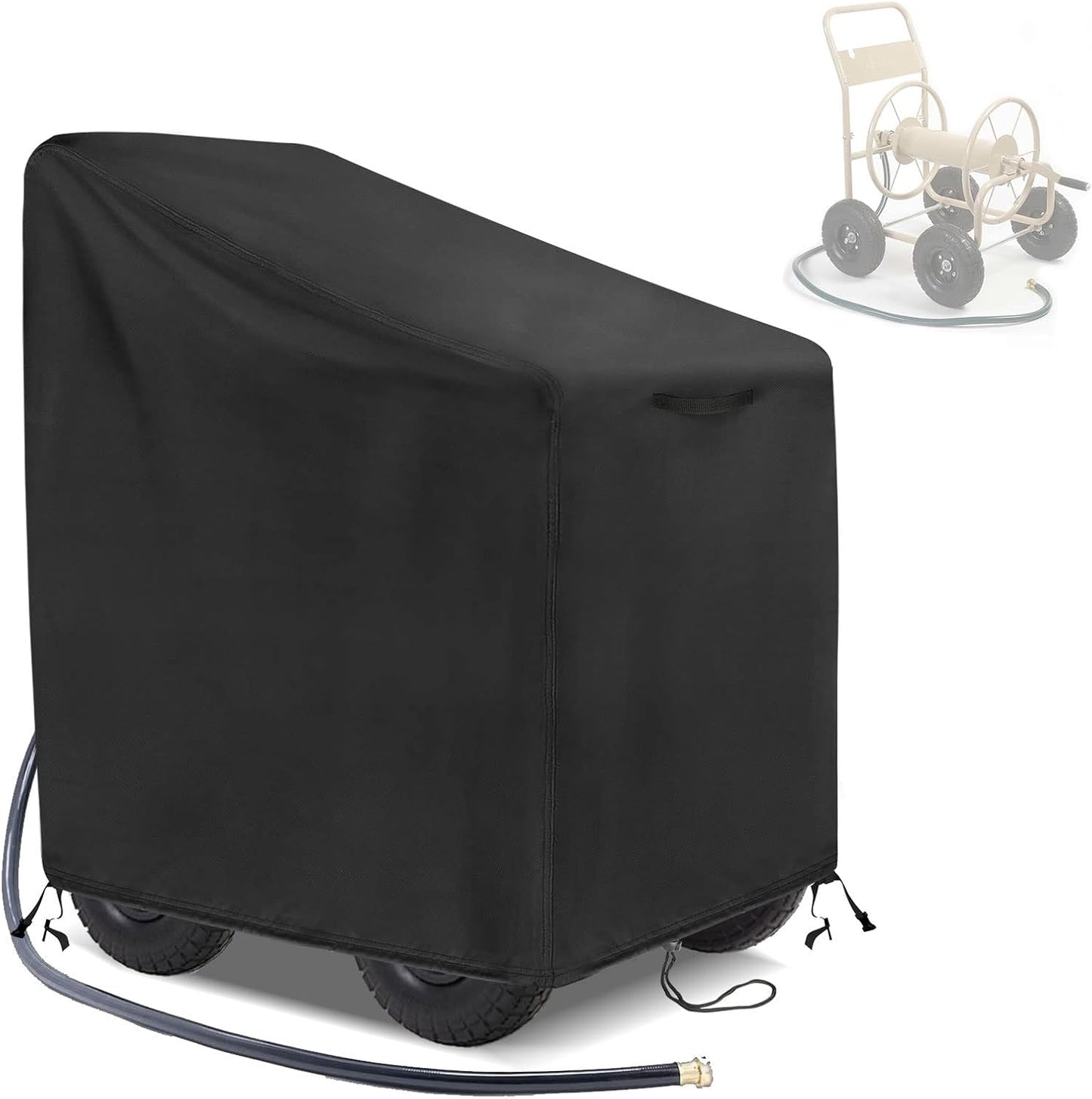 Outdoor Garden Hose Reel Cart Cover Waterproof-37.8x23.6x36in