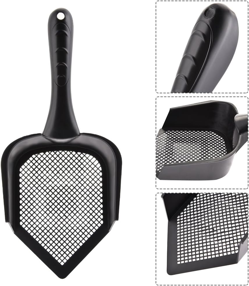 Cat Litter Scoop,Kitty Pet Shovel Scoop Reptile Terrarium Bedding Litter Cleaner Scoop For Cat Tortoise Snake,Hole:2.5mm Suitable For Very Fine Cat Litter