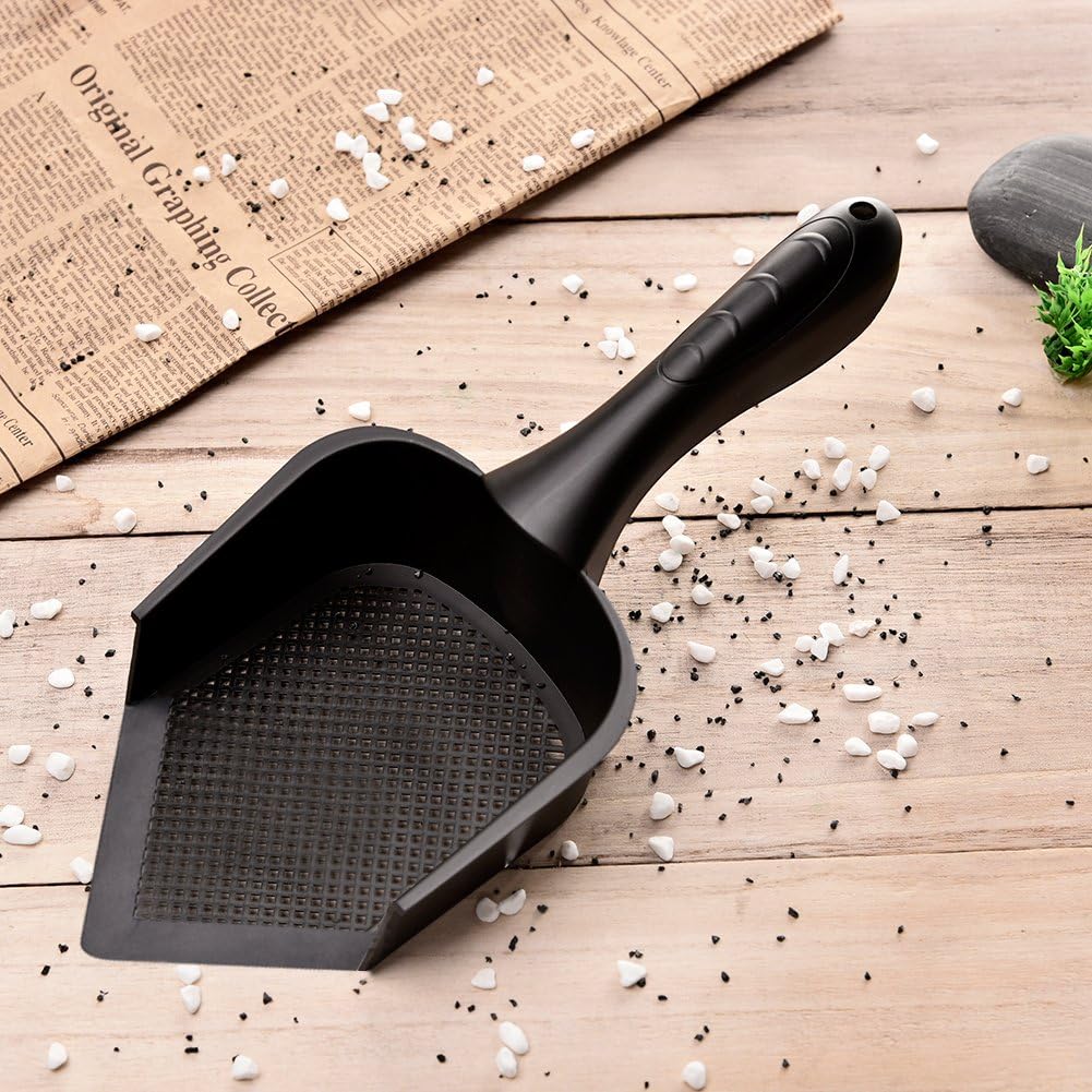 Cat Litter Scoop,Kitty Pet Shovel Scoop Reptile Terrarium Bedding Litter Cleaner Scoop For Cat Tortoise Snake,Hole:2.5mm Suitable For Very Fine Cat Litter