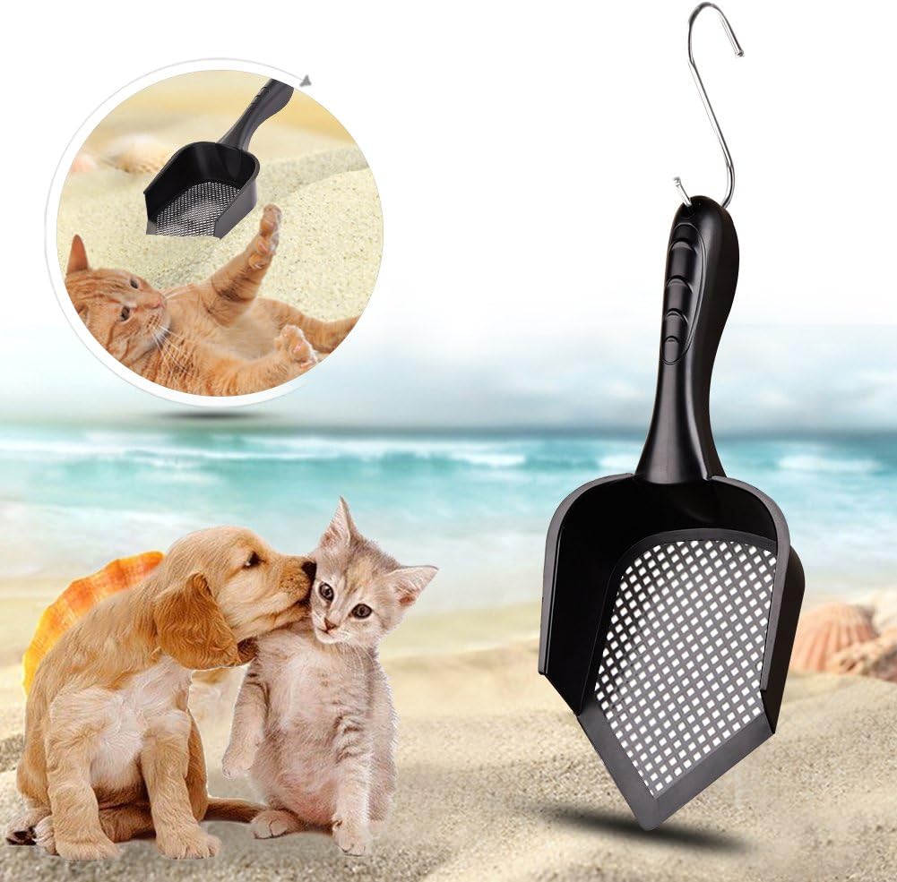 Cat Litter Scoop,Kitty Pet Shovel Scoop Reptile Terrarium Bedding Litter Cleaner Scoop For Cat Tortoise Snake,Hole:2.5mm Suitable For Very Fine Cat Litter