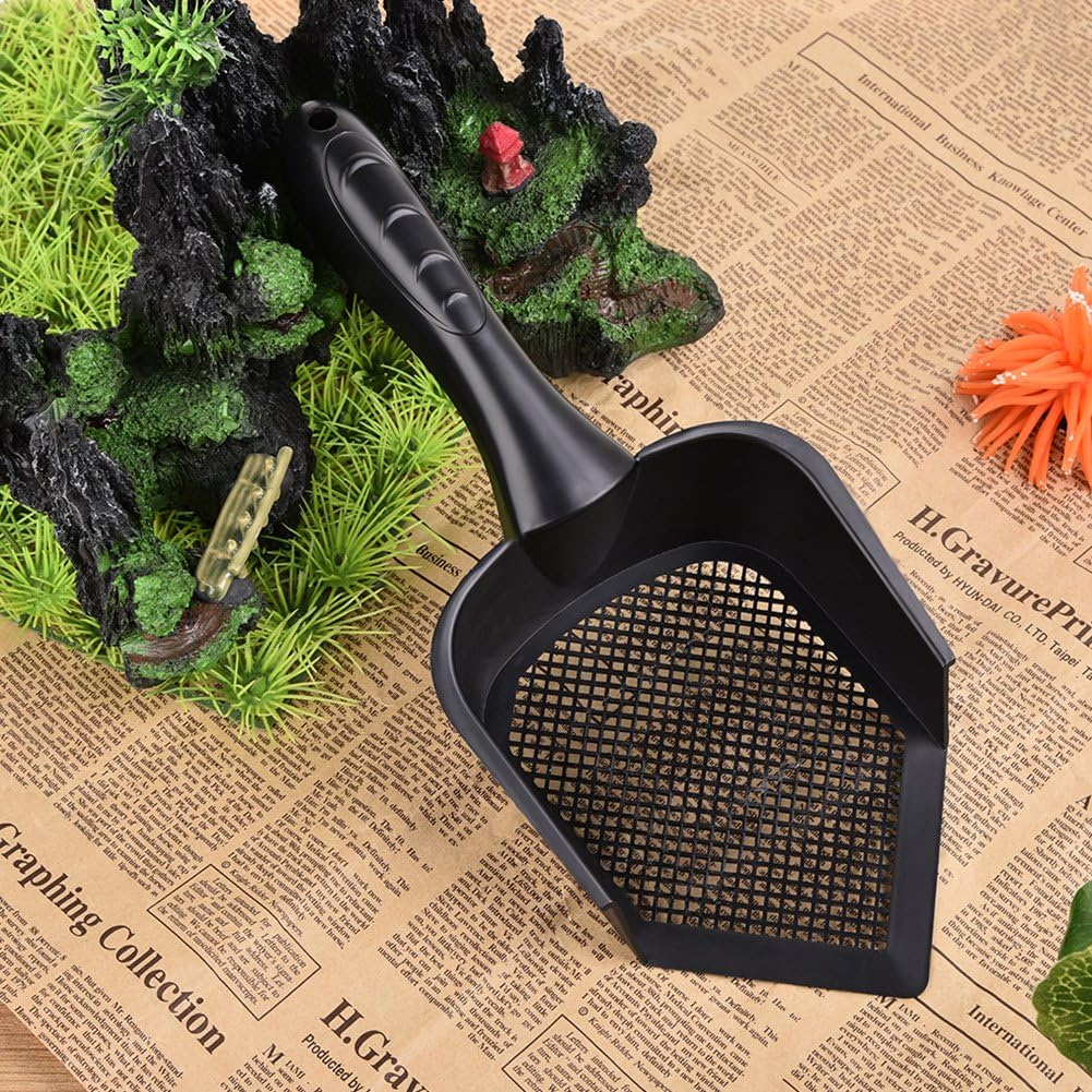 Cat Litter Scoop,Kitty Pet Shovel Scoop Reptile Terrarium Bedding Litter Cleaner Scoop For Cat Tortoise Snake,Hole:2.5mm Suitable For Very Fine Cat Litter