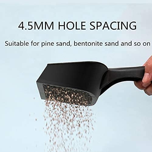 Cat Litter Scoop,Kitty Pet Shovel Scoop Reptile Terrarium Bedding Litter Cleaner Scoop For Cat Tortoise Snake,Hole:2.5mm Suitable For Very Fine Cat Litter