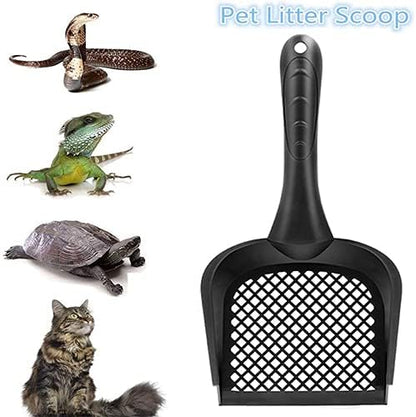 Cat Litter Scoop,Kitty Pet Shovel Scoop Reptile Terrarium Bedding Litter Cleaner Scoop For Cat Tortoise Snake,Hole:2.5mm Suitable For Very Fine Cat Litter