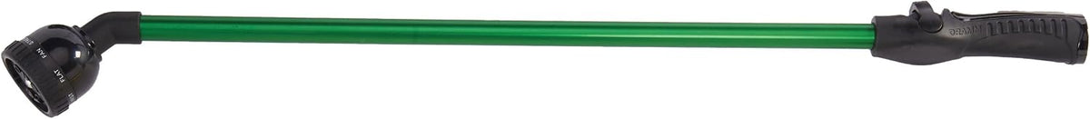 RainSelect Rain Wand – 30 Inch Aluminum Watering Wand with 9-Pattern Adjustable Spray Head & One Touch Thumb Control Valve – Garden Hose Wand for Flowers, Plants & Hanging Baskets – Green