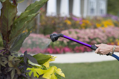 RainSelect Rain Wand – 30 Inch Aluminum Watering Wand with 9-Pattern Adjustable Spray Head & One Touch Thumb Control Valve – Garden Hose Wand for Flowers, Plants & Hanging Baskets – Green