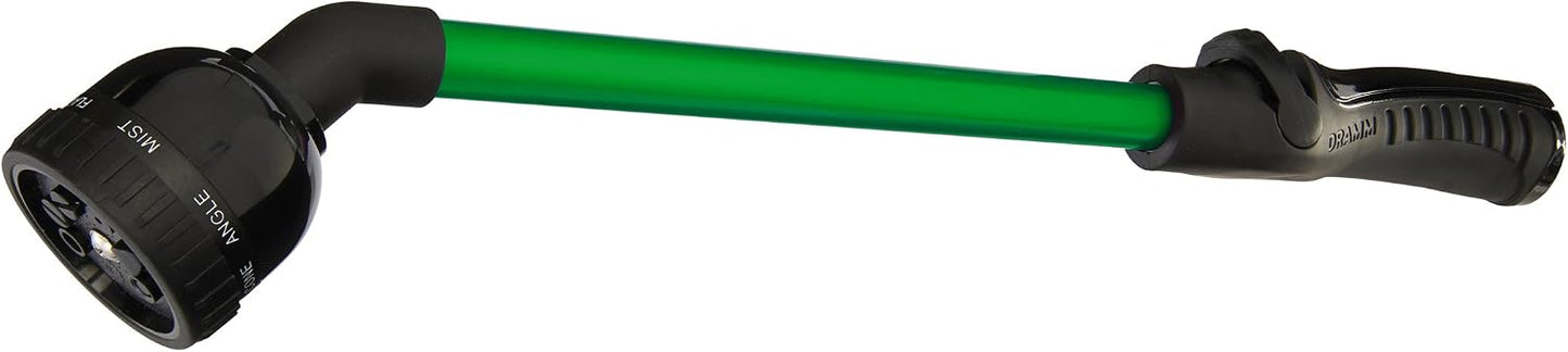 RainSelect Rain Wand – 30 Inch Aluminum Watering Wand with 9-Pattern Adjustable Spray Head & One Touch Thumb Control Valve – Garden Hose Wand for Flowers, Plants & Hanging Baskets – Green