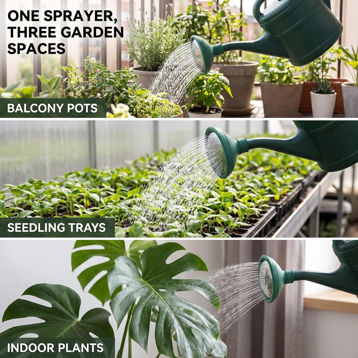 Green Universal Garden Watering Can Rose Head Water Sprinkler Sprayer Fit All Watering Can Rose Spout Cover Nozzle Replacement Garden Tool Gardening Equipment Watering Cans House Plant Flower