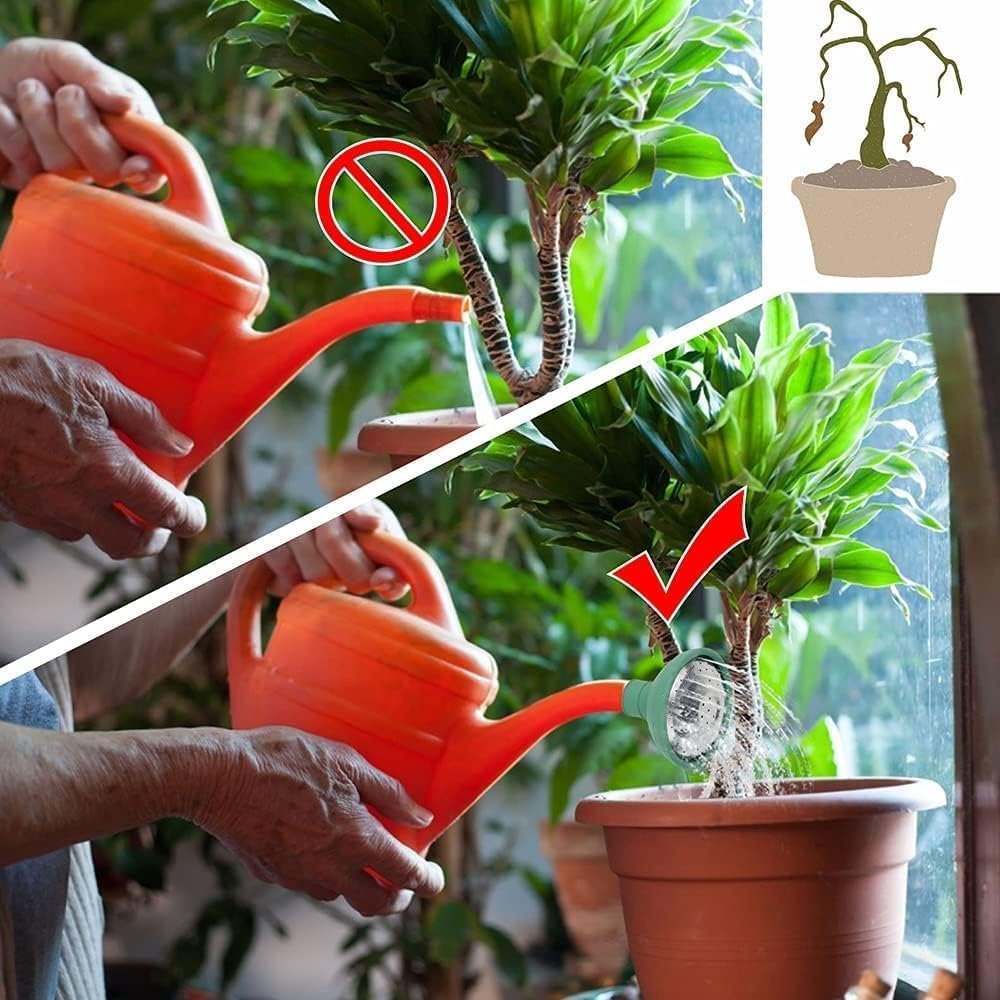 Green Universal Garden Watering Can Rose Head Water Sprinkler Sprayer Fit All Watering Can Rose Spout Cover Nozzle Replacement Garden Tool Gardening Equipment Watering Cans House Plant Flower