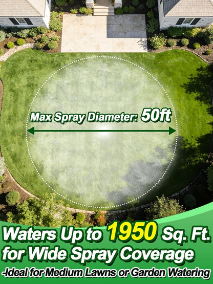 Sprinklers for Yard with Sturdy Zinc Alloy Base