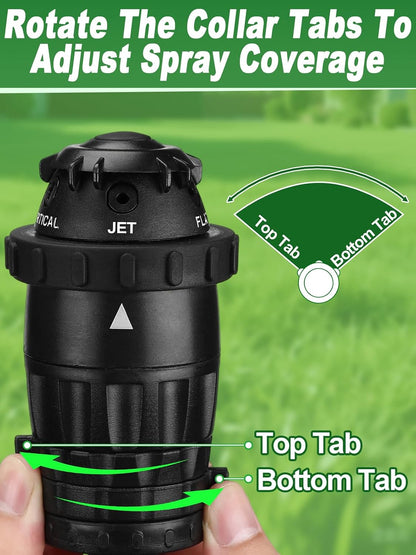 Sprinklers for Yard with Sturdy Zinc Alloy Base
