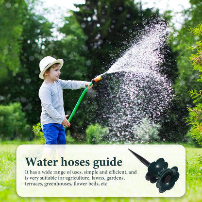 Totority Garden Hose Guide Spike with Watering Pipe Wheel 9.84X3.54X3.54In Heavy Duty Hose Holder for Lawn Garden Irrigation Direction Control Outdoor Use