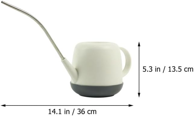1 L Small Watering Can for Indoor Plants, 33.8 oz Long Spout Watering Can Plastic Watering Pot for House Plant Flower, Green