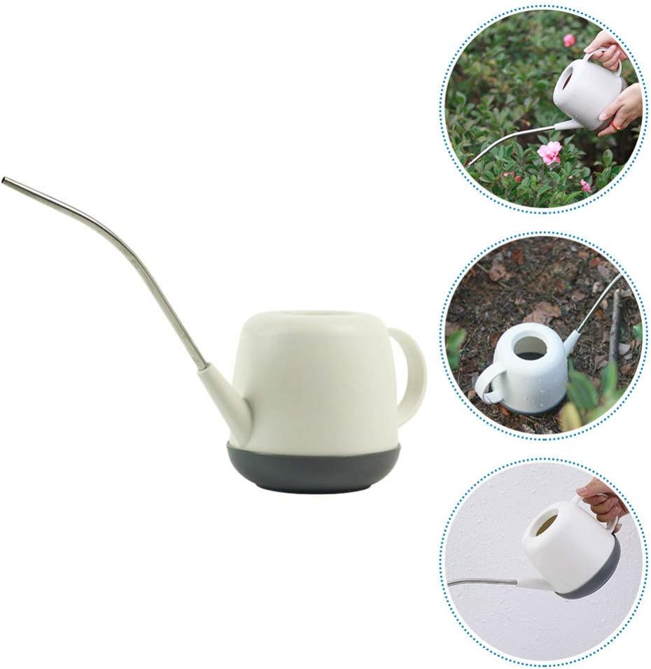 1 L Small Watering Can for Indoor Plants, 33.8 oz Long Spout Watering Can Plastic Watering Pot for House Plant Flower, Green