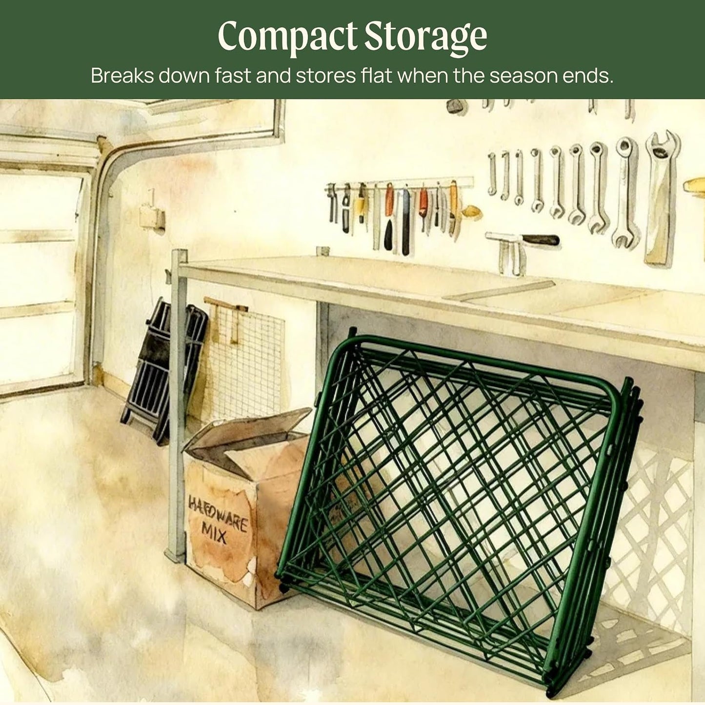 A-Frame Trellis 80" Tall Cucumber Cage for Garden & Pots, Rust-Resistant Tomato Stakes Heavy Gauge Plant Cage Trellis Support for Climbing Vegetables Plants