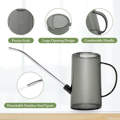 Small Watering Can with Stainless Steel Long Spout for Indoor/ House Plant Flowers Garden 1L/34oz