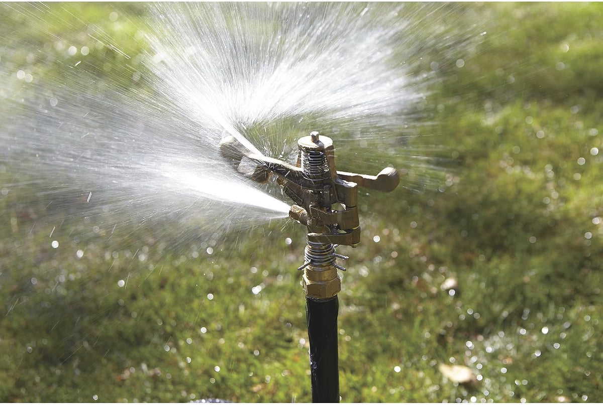 Wheeled Sprinkler, 6-10 GPM, 100ft. Coverage, 7,800 Sq. Ft.