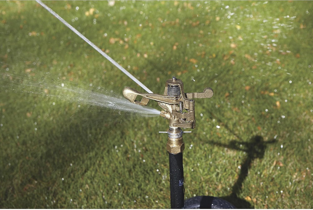Wheeled Sprinkler, 6-10 GPM, 100ft. Coverage, 7,800 Sq. Ft.
