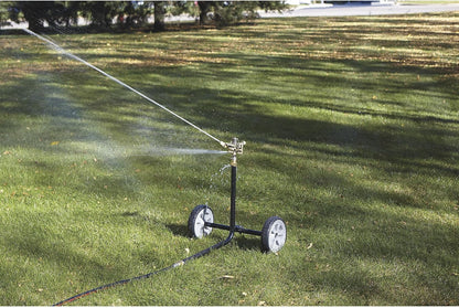 Wheeled Sprinkler, 6-10 GPM, 100ft. Coverage, 7,800 Sq. Ft.
