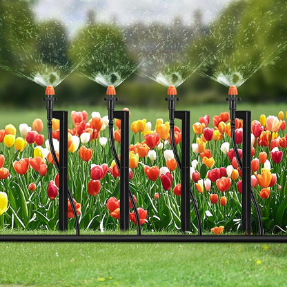 180 Degree Irrigation Sprinkler Heads: Drip Emitters with 12 Inch Stake