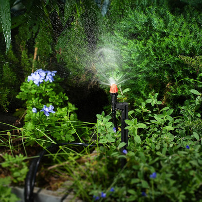 180 Degree Irrigation Sprinkler Heads: Drip Emitters with 12 Inch Stake