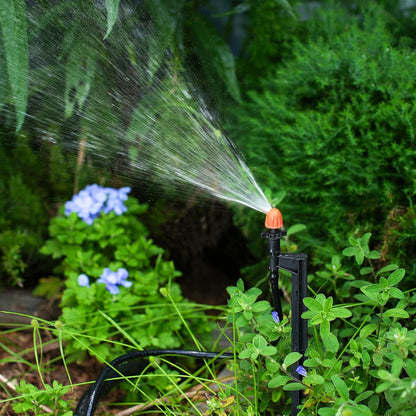 180 Degree Irrigation Sprinkler Heads: Drip Emitters with 12 Inch Stake