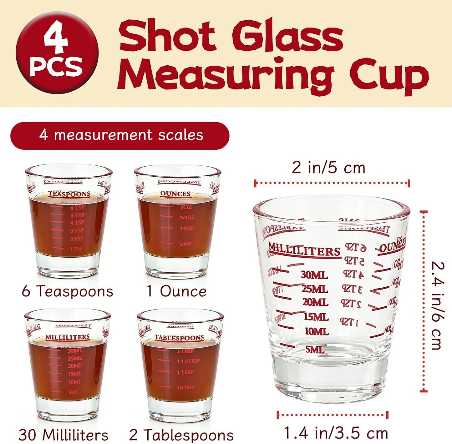 4 Pack Plastic Funnel Pitcher,Measuring Cup with Long Spout,Large Capacity Easy Pour Cup,Perfect for Bakeware Mold,Oils,Watering Plants(1000ml)