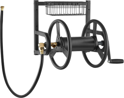 Wall Mounted Garden Hose Reel Holds 150 ft 5/8-inch Water Hose Winder
