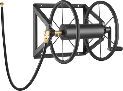 Wall Mounted Garden Hose Reel Holds 150 ft 5/8-inch Water Hose Winder
